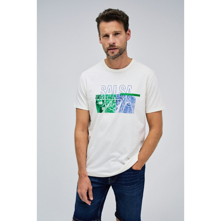 t-shirt homme  salsa t-shirt slim fit w/ graphic