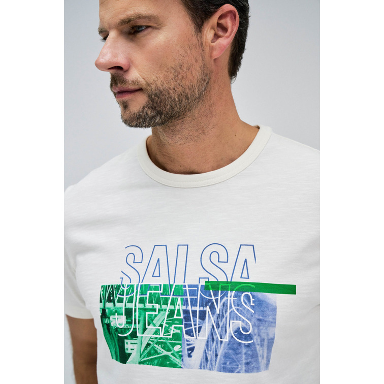 t-shirt homme  salsa t-shirt slim fit w/ graphic