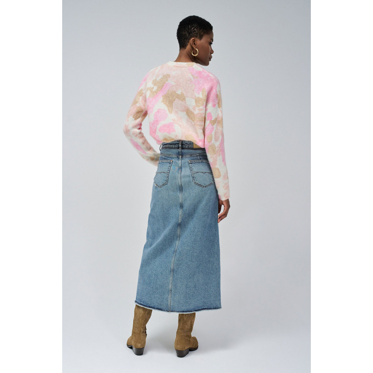 robe femme  salsa maxi denim skirt