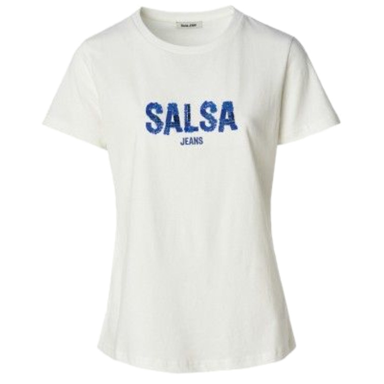 t-shirt femme  salsa t-shirt with embroidered brand