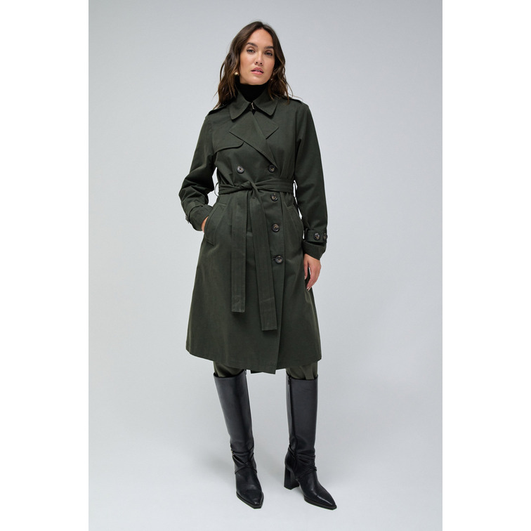 manteau femme  salsa classic long trench coat