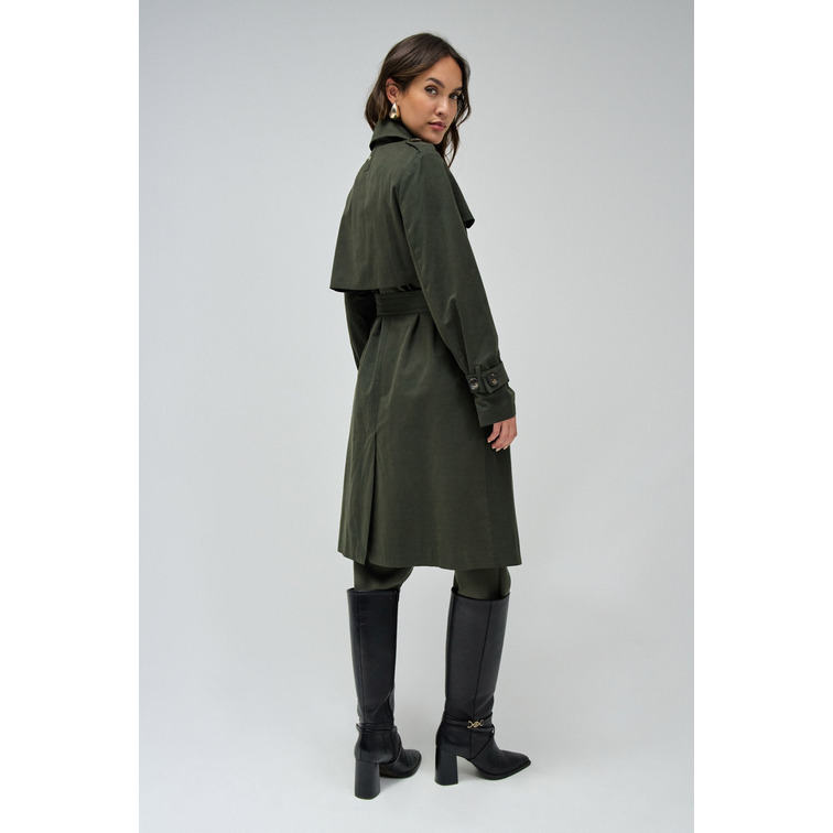 manteau femme  salsa classic long trench coat