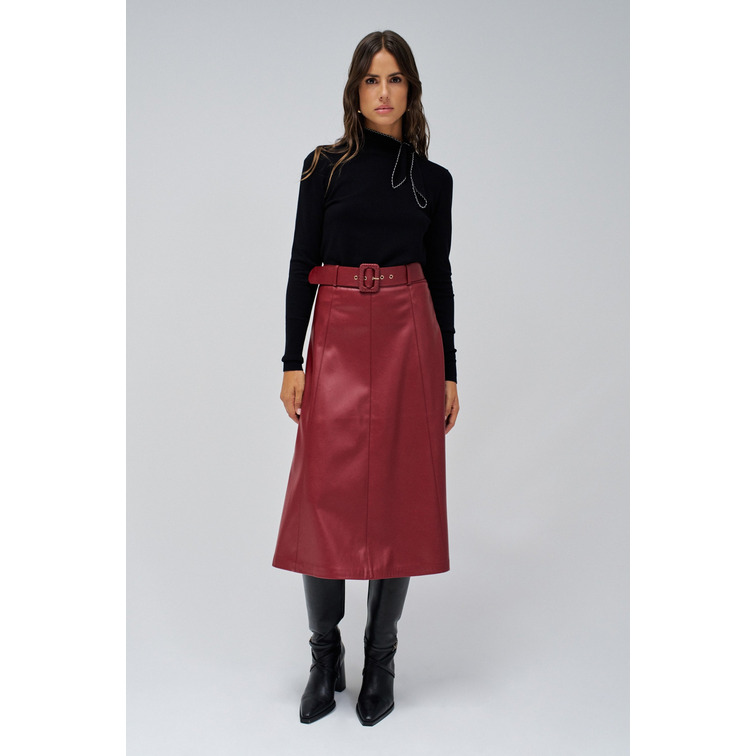 robe femme  salsa faux leather with complimentar