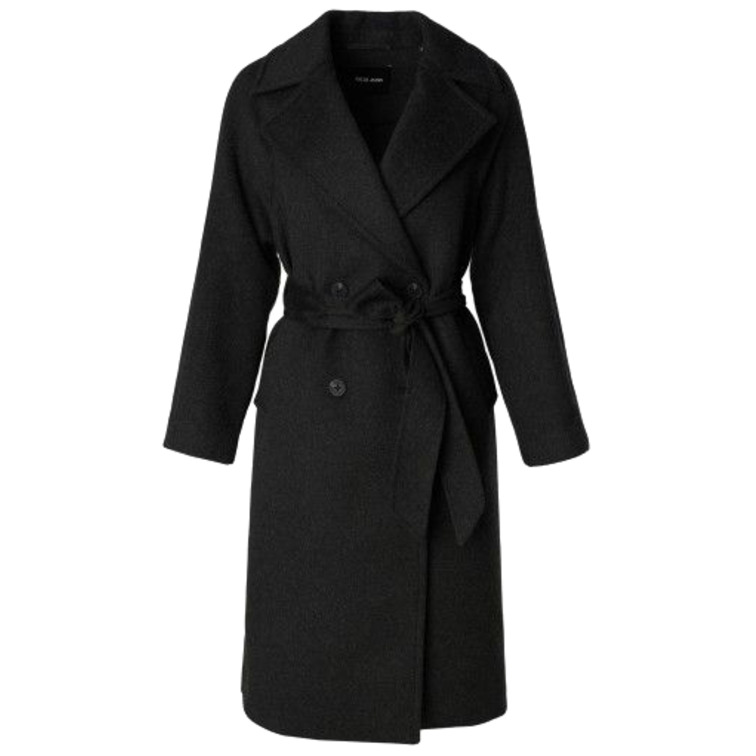 manteau femme  salsa scarf effect wool coat