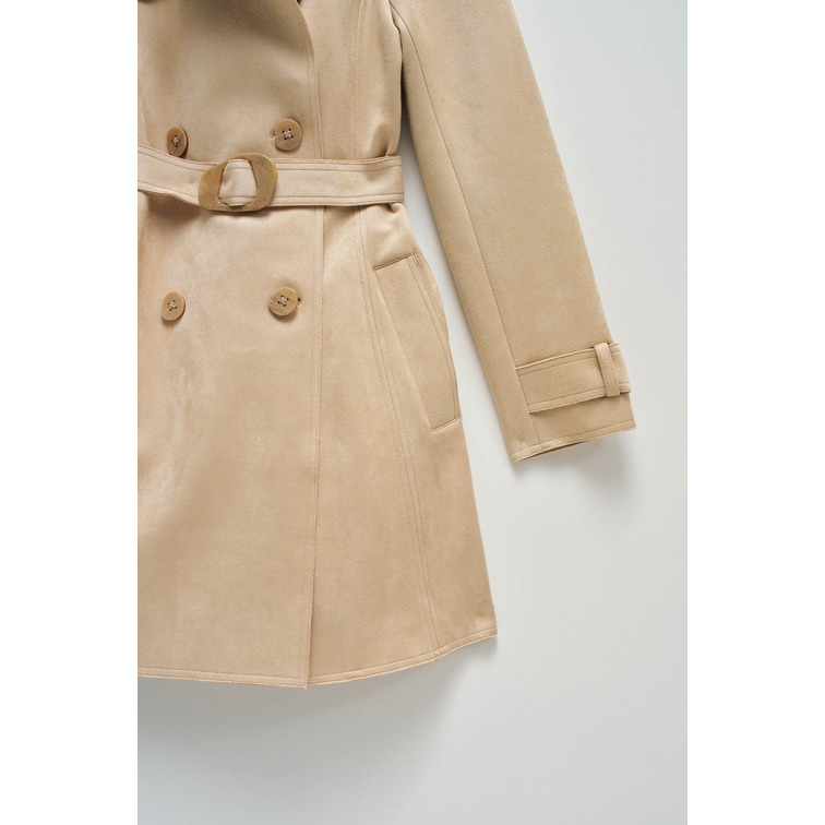 manteau femme  salsa jeans suede trench coat