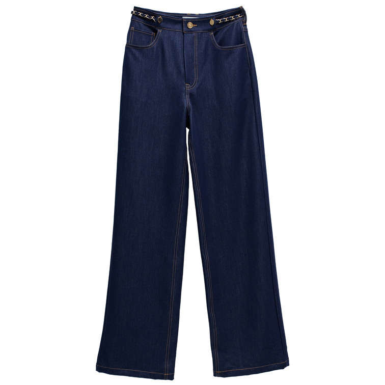 jeans femme  salsa jeans lightdenim pants with chain