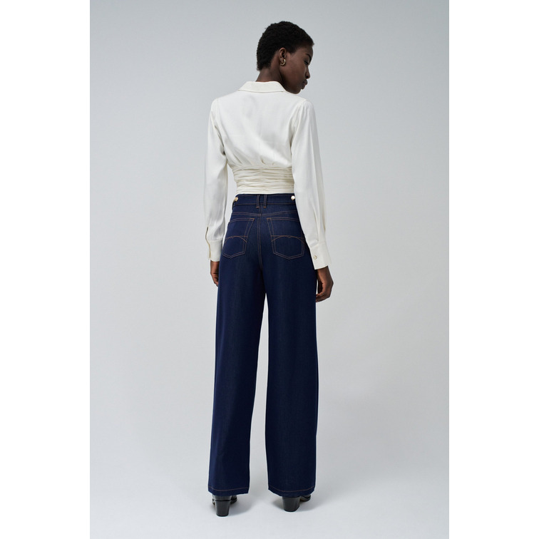 jeans femme  salsa jeans lightdenim pants with chain