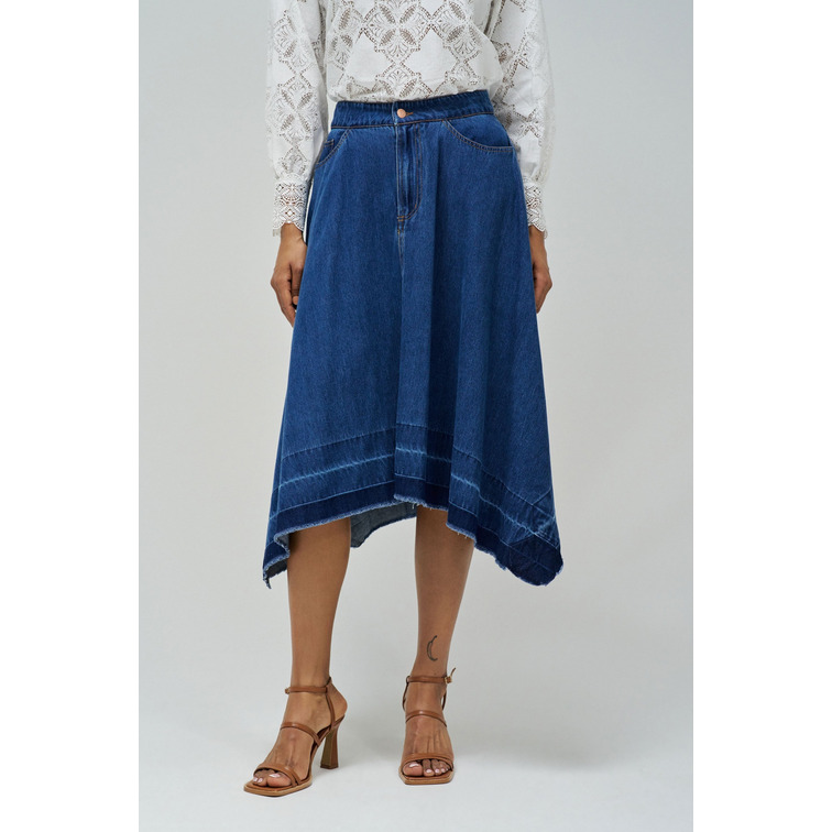 robe femme  salsa jeans true skirt detail on the hem