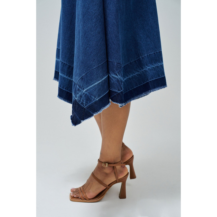 robe femme  salsa jeans true skirt detail on the hem