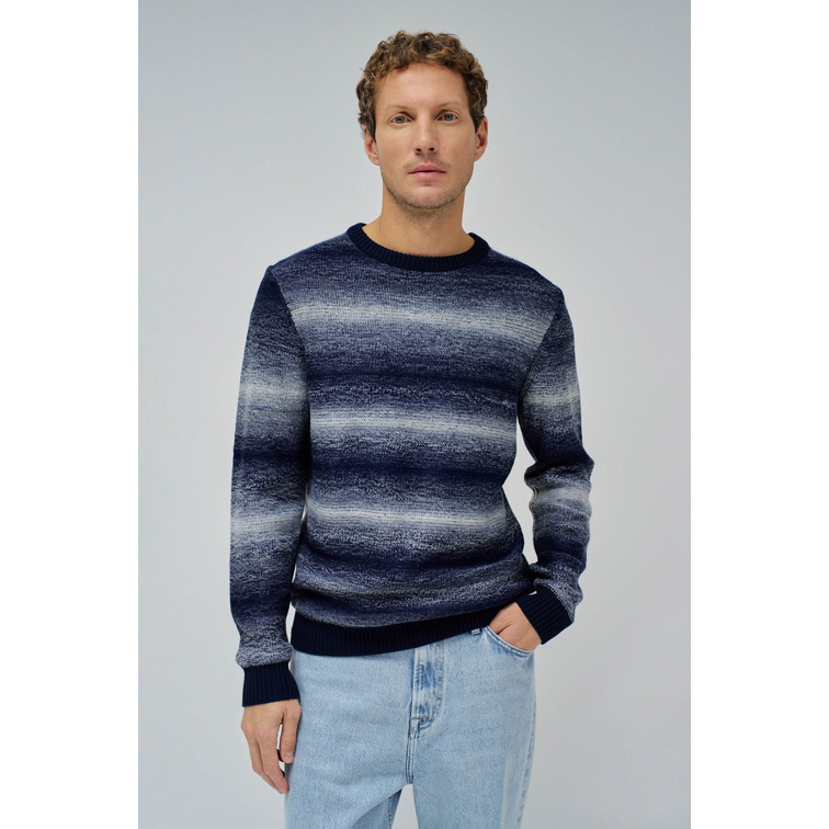 maillot homme  salsa jeans knit sweater melange effect