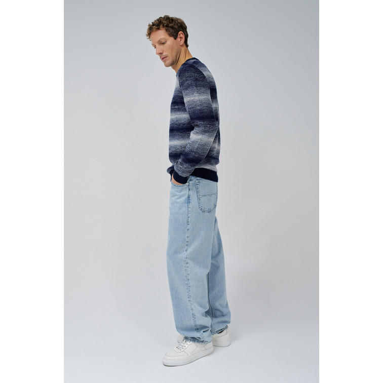 maillot homme  salsa jeans knit sweater melange effect