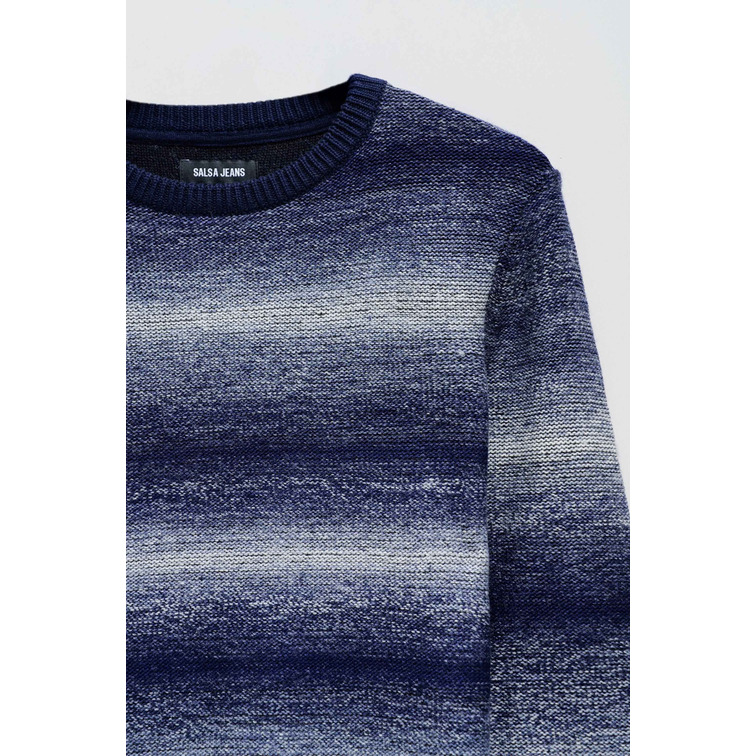 maillot homme  salsa jeans knit sweater melange effect