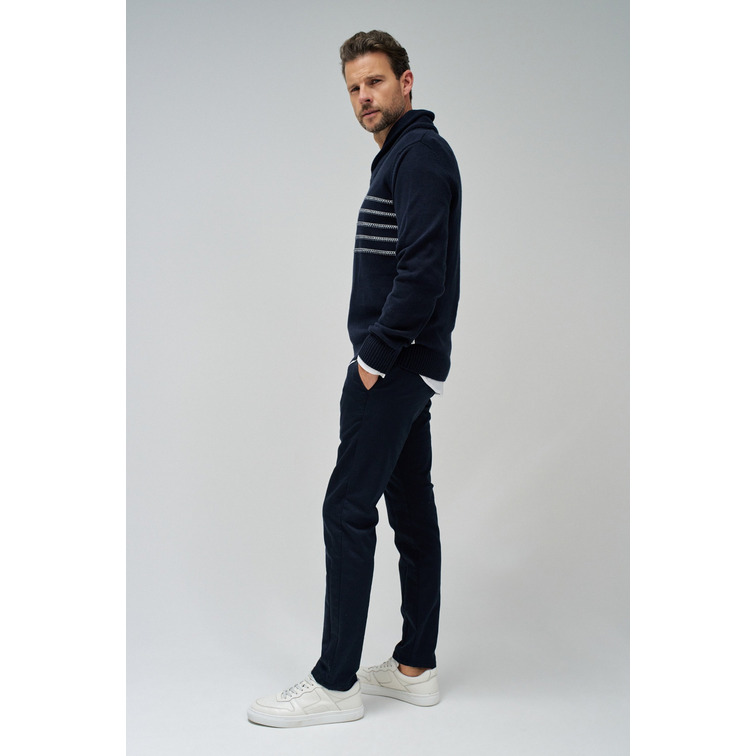 maillot homme  salsa jeans shawl collar knit sweater