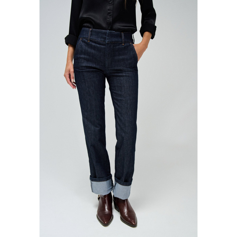 pantalon femme  salsa secret chino straight denim