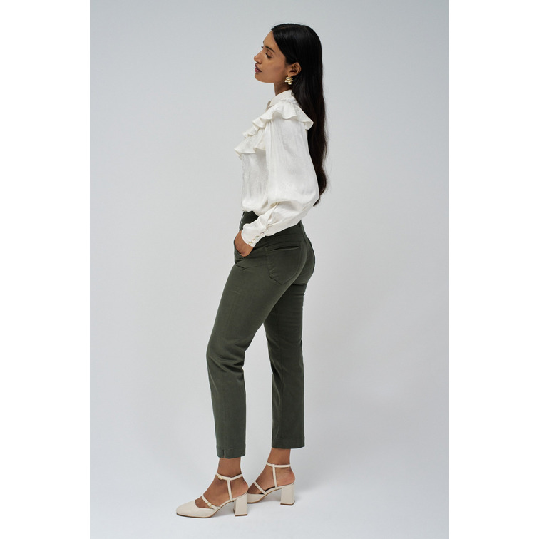 pantalon femme  salsa secret chino color