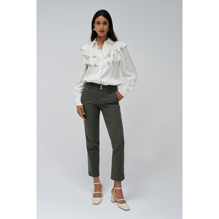 pantalon femme  salsa secret chino color