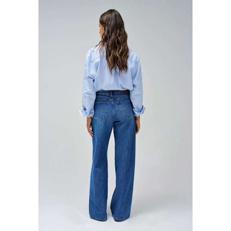 jeans femme  salsa jeans wide leg in denim