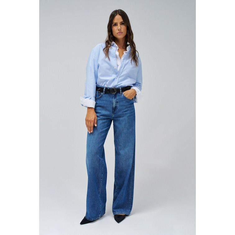 jeans femme  salsa jeans wide leg in denim