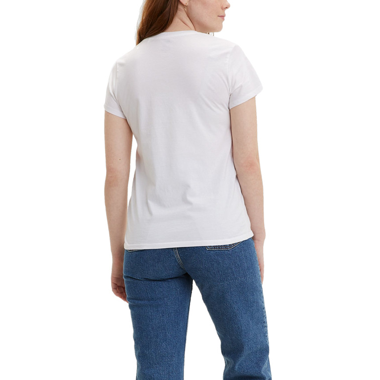 la chemise femme  levis 100% cotton perfect tee white cn100xx