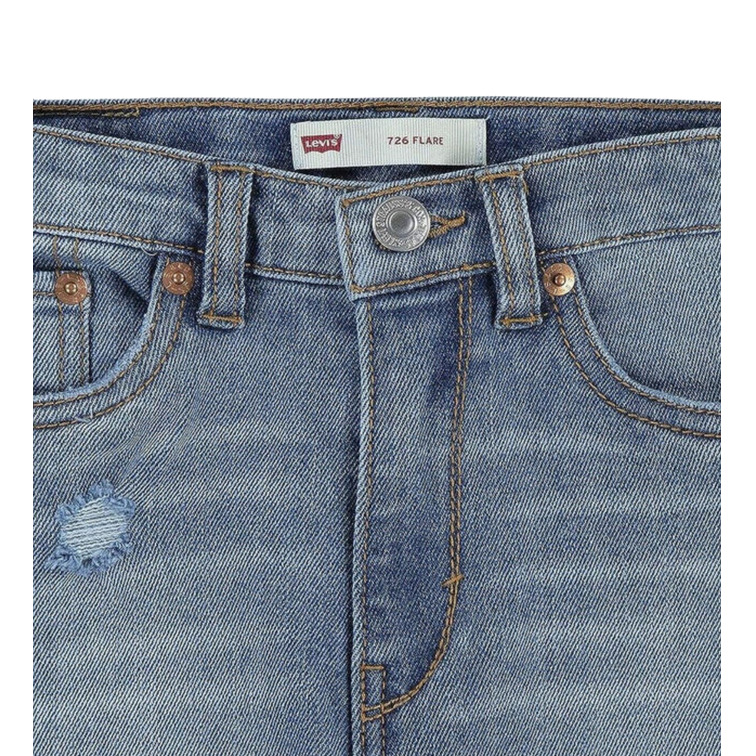 jeans fille  levi's junior lvg 726 high rise flare jean