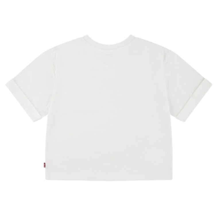 t-shirt fille  levi's lvg roll cuff meet and greet t