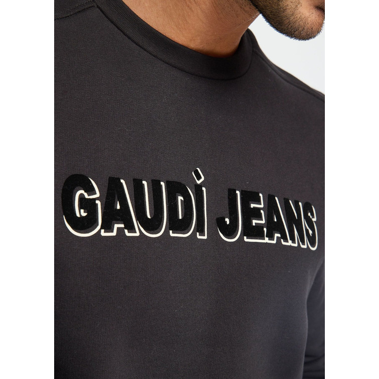 sweat-shirt homme  gaudi maglia di felpa girocollo