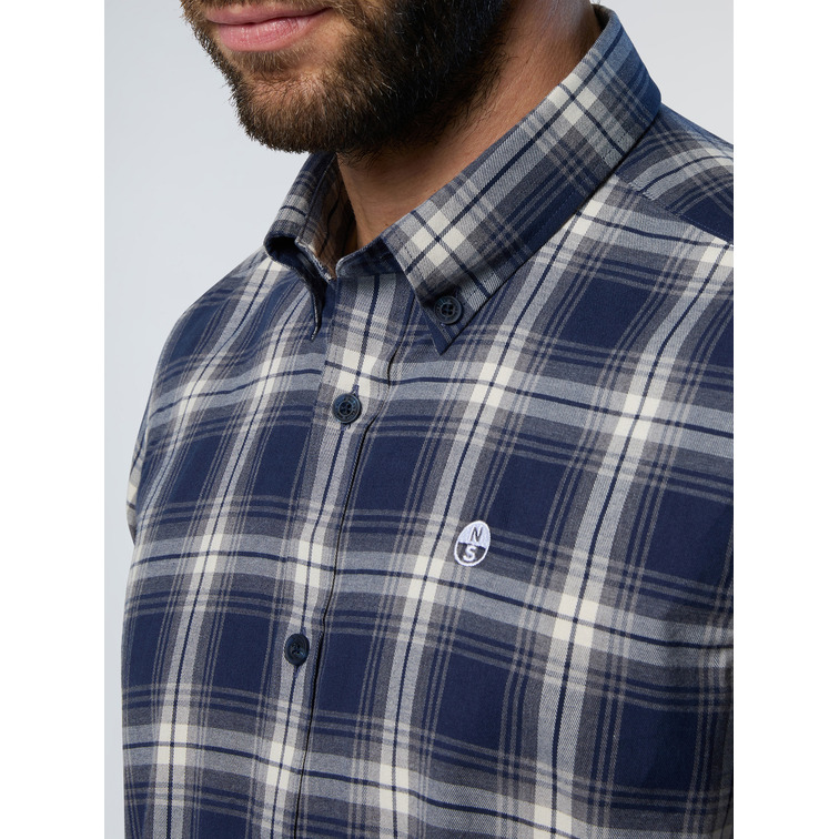 chemise homme  n sail shirt long sleeve regular