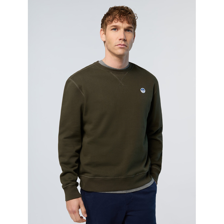 sweat-shirt homme  n sail crewneck sweatshirt w/logo