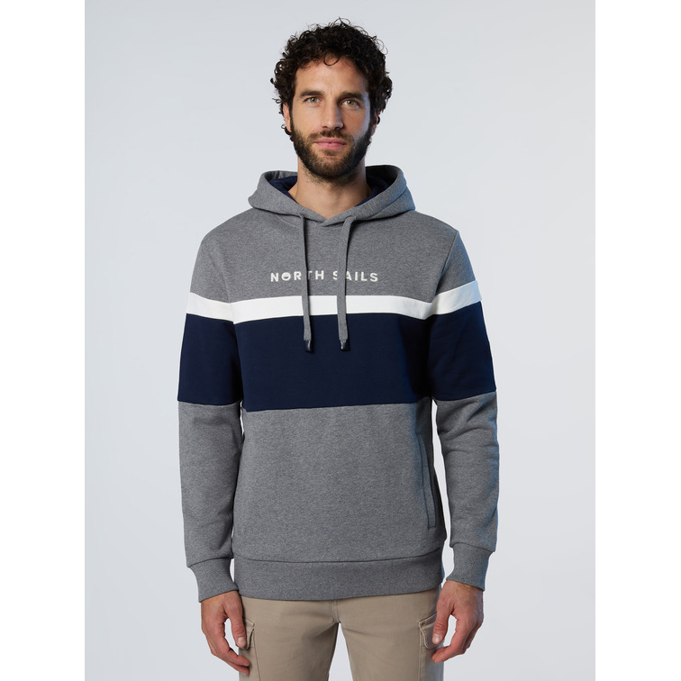 sweat-shirt homme  n sail hooded sweatshirt w/graphic