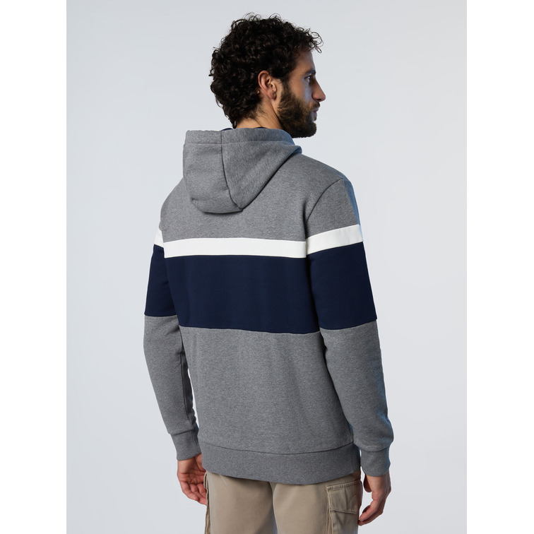 sweat-shirt homme  n sail hooded sweatshirt w/graphic