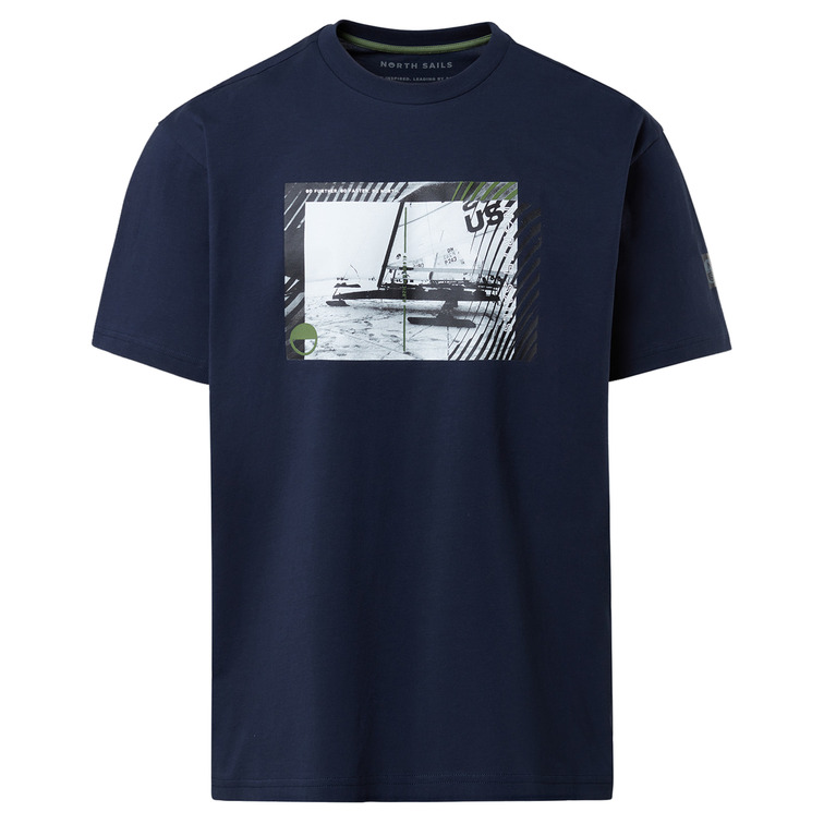 t-shirt homme  n sail t shirt short sleeve w/graphic