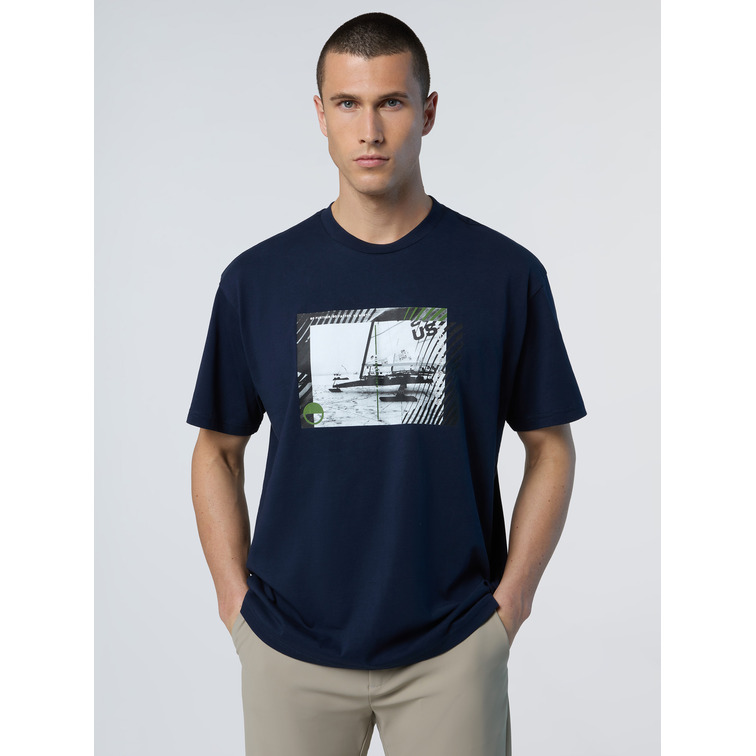 t-shirt homme  n sail t shirt short sleeve w/graphic