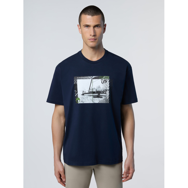 t-shirt homme  n sail t shirt short sleeve w/graphic