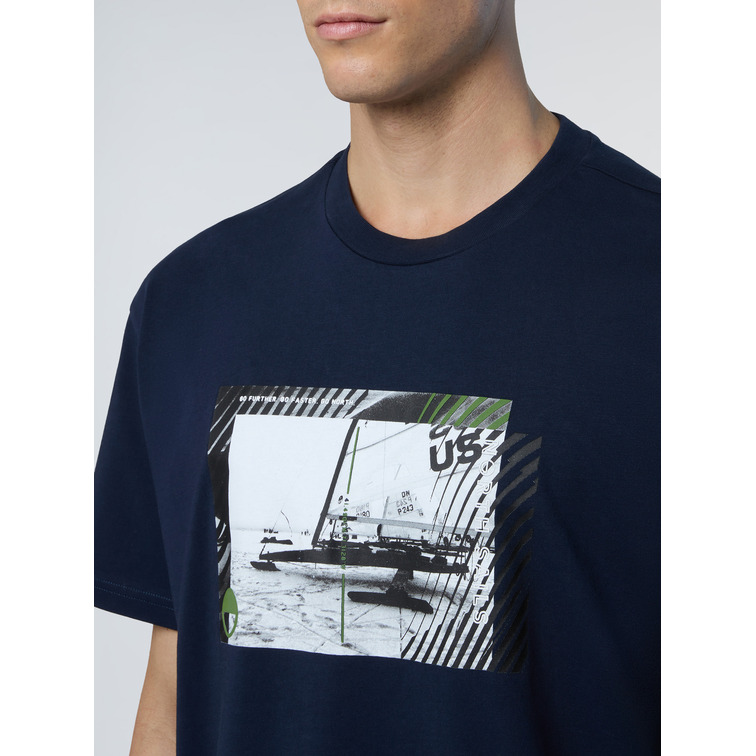 t-shirt homme  n sail t shirt short sleeve w/graphic