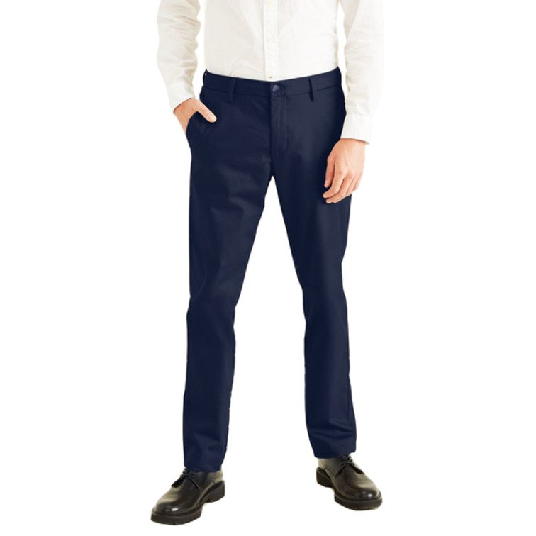 pantalon homme  docker sig stain def slim navy blazer