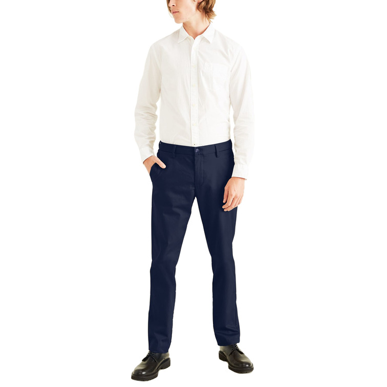 pantalon homme  docker sig stain def slim navy blazer