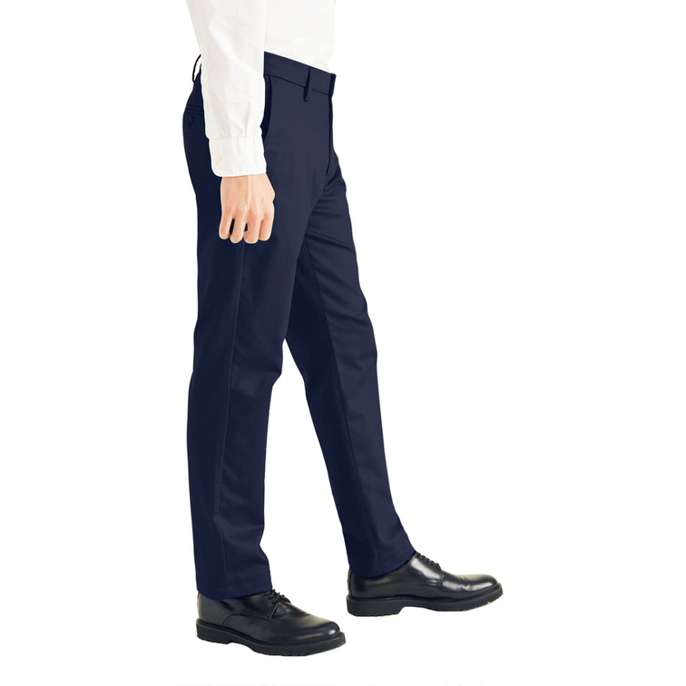 pantalon homme  docker sig stain def slim navy blazer