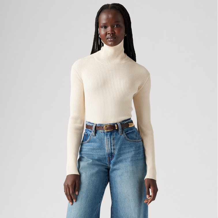 maillot femme  levis tulip turtleneck white swan