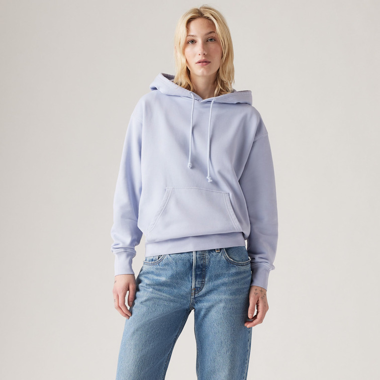 sweat-shirt femme  levi's heritage hoodie blues