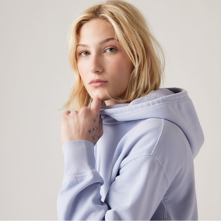 sweat-shirt femme  levi's heritage hoodie blues