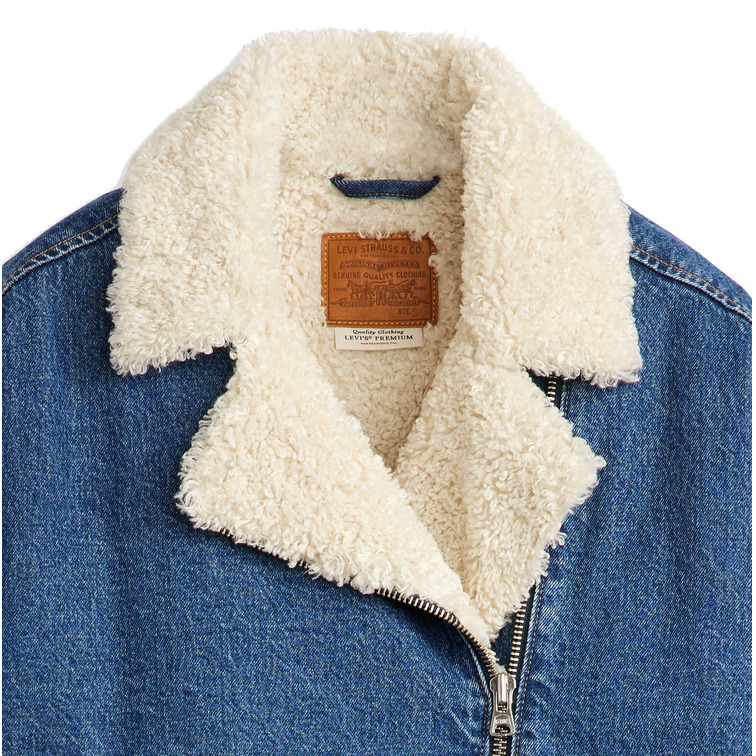 veste en jean femme  levis sherpa flight jacket in the ai