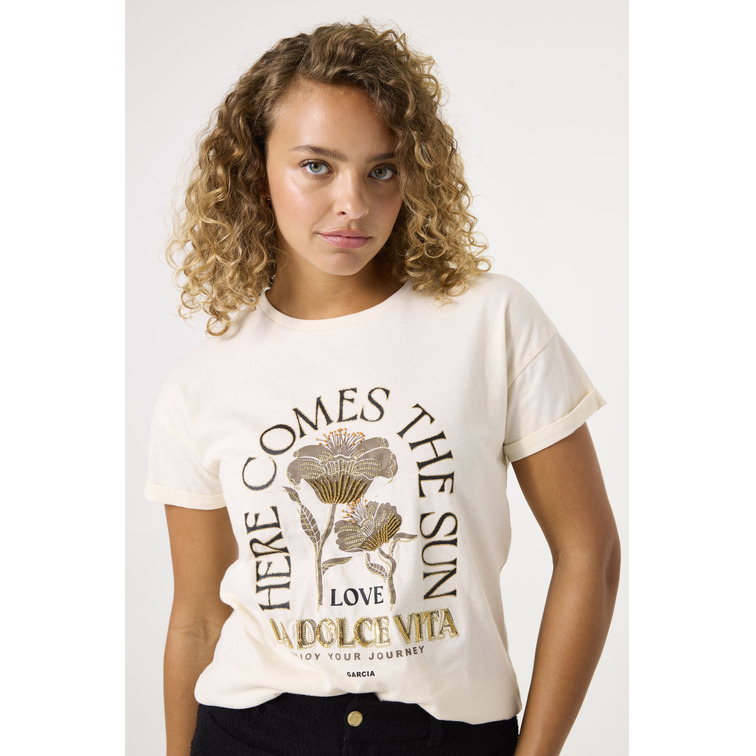 t-shirt femme  garcia jeans b50005_ladies t-shirt ss