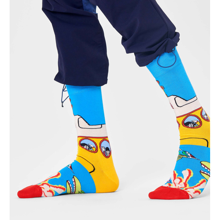  happy beatles yellow submarine sock