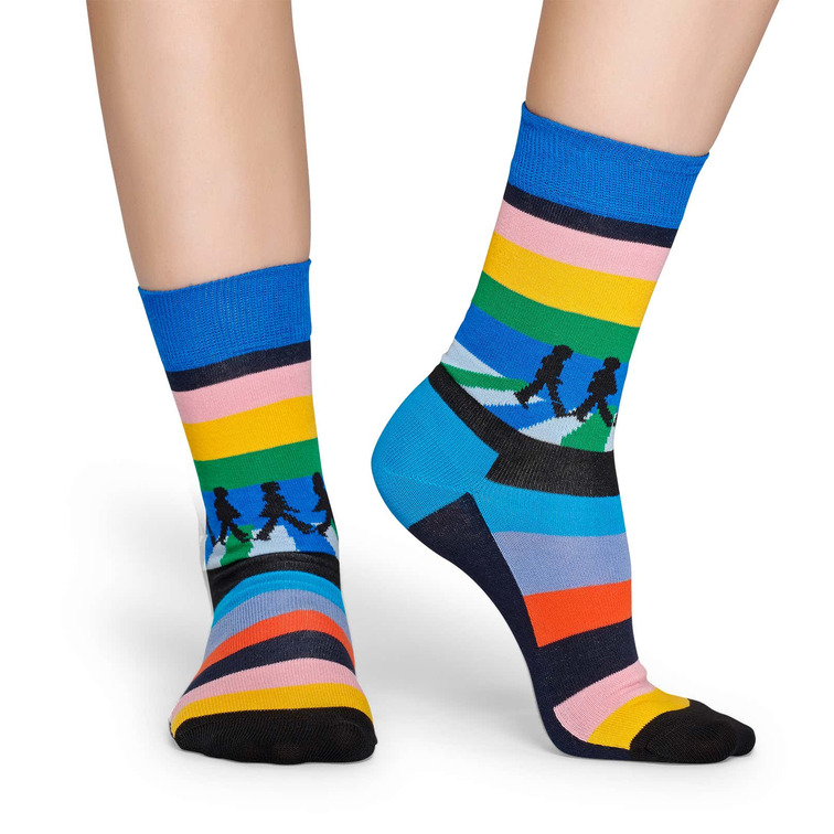  happy beatles legend crossing sock