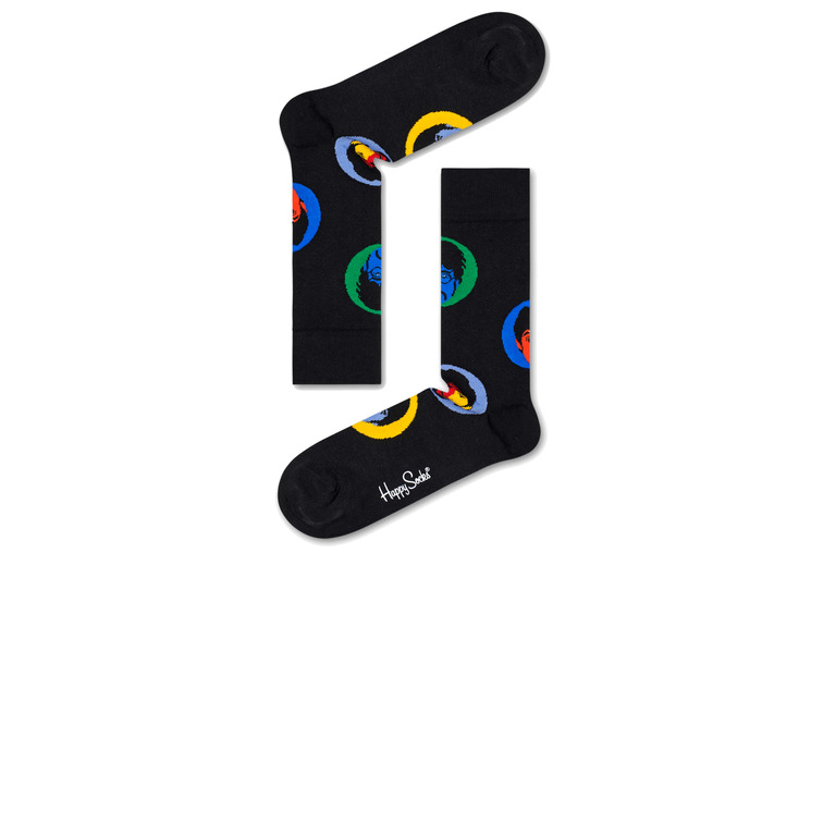  happy beatles bright spot sock