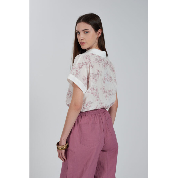 femme camicia donna cropped in musso 2101