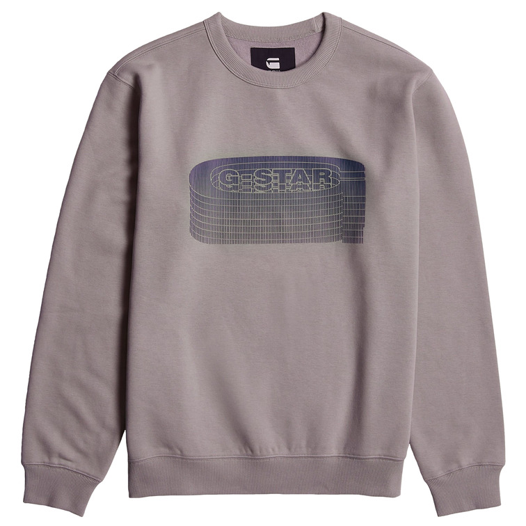 sweat-shirt homme  g-star stacked old skool logo r sw