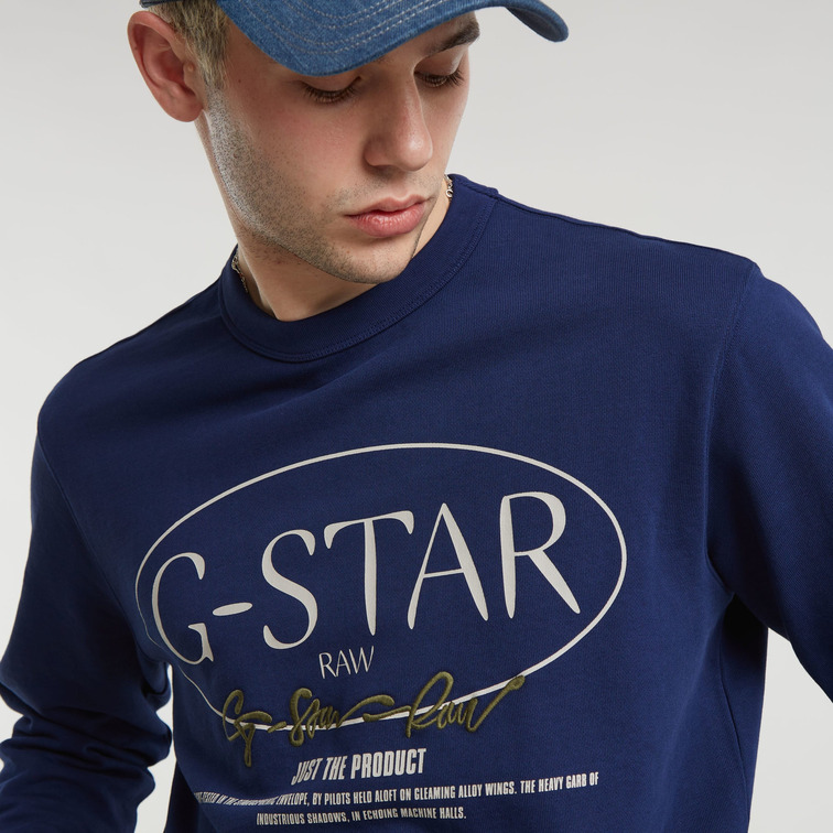 sweat-shirt homme  g-star circle g-star gr sw