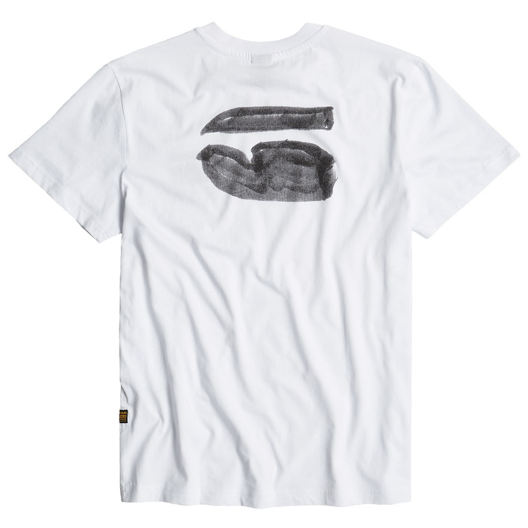 t-shirt homme  g-star burger back print r t