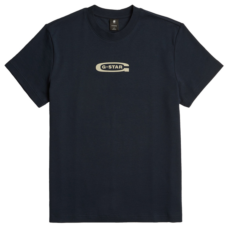 t-shirt homme  g-star old skool logo r t